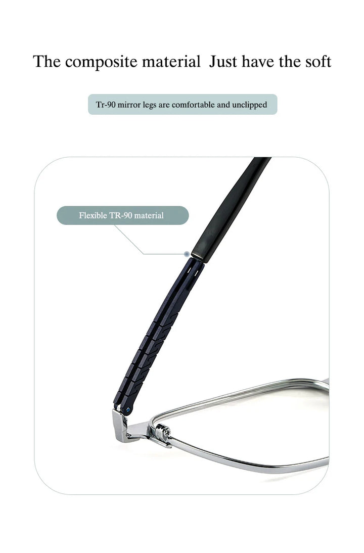 Hotochki T8609T men's pure titanium prescription eyeglasses — view 8