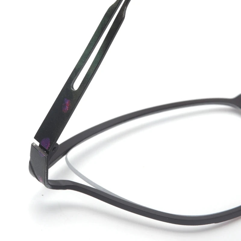 Muzz 859222 women's cat eye IP titanium prescription eyeglasses — view 10