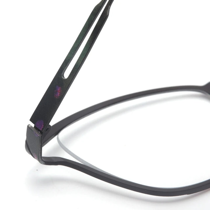Muzz 859222 women's cat eye IP titanium prescription eyeglasses — view 10