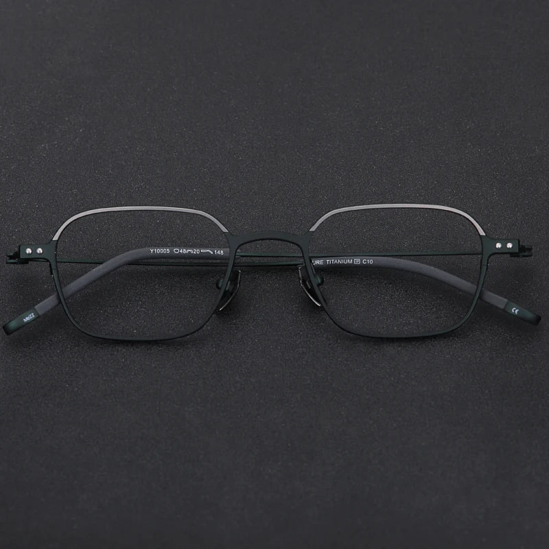 Muzz Y10005 unisex IP titanium prescription eyeglasses — view 5