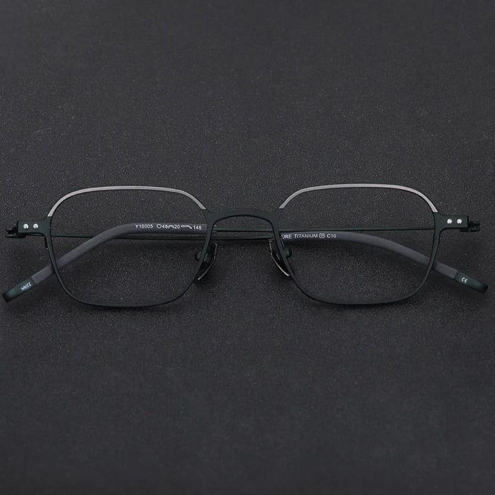 Muzz Y10005 unisex IP titanium prescription eyeglasses — view 5