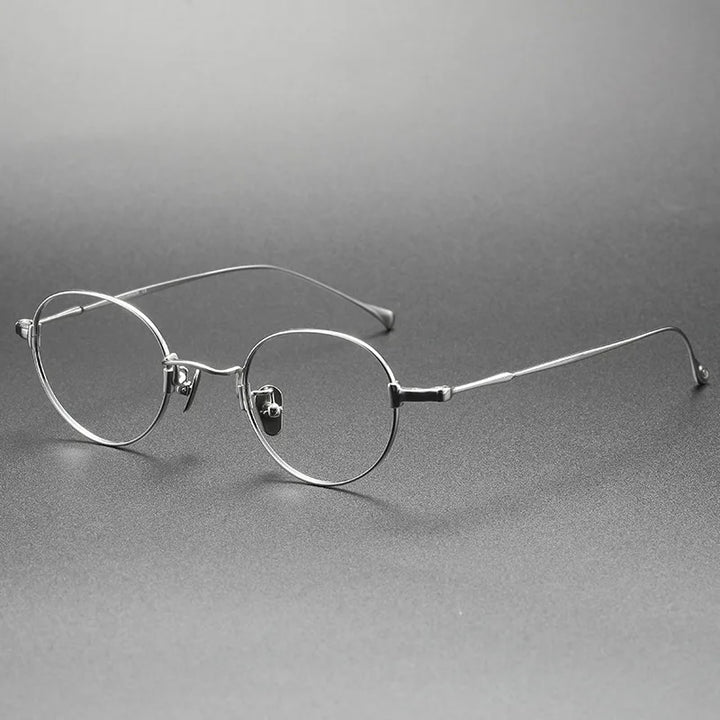 Bobbie Women's Full Rim Small Round Oval Titanium Eyeglasses 961353