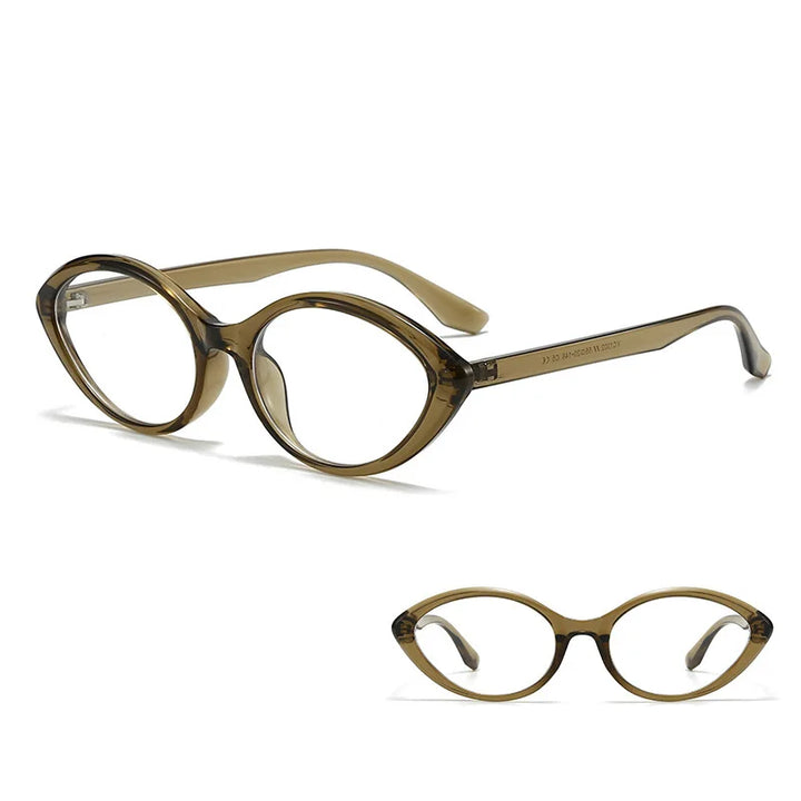 Gmei Women's Full Rim Oval Tr 90 Alloy Eyeglasses 51302