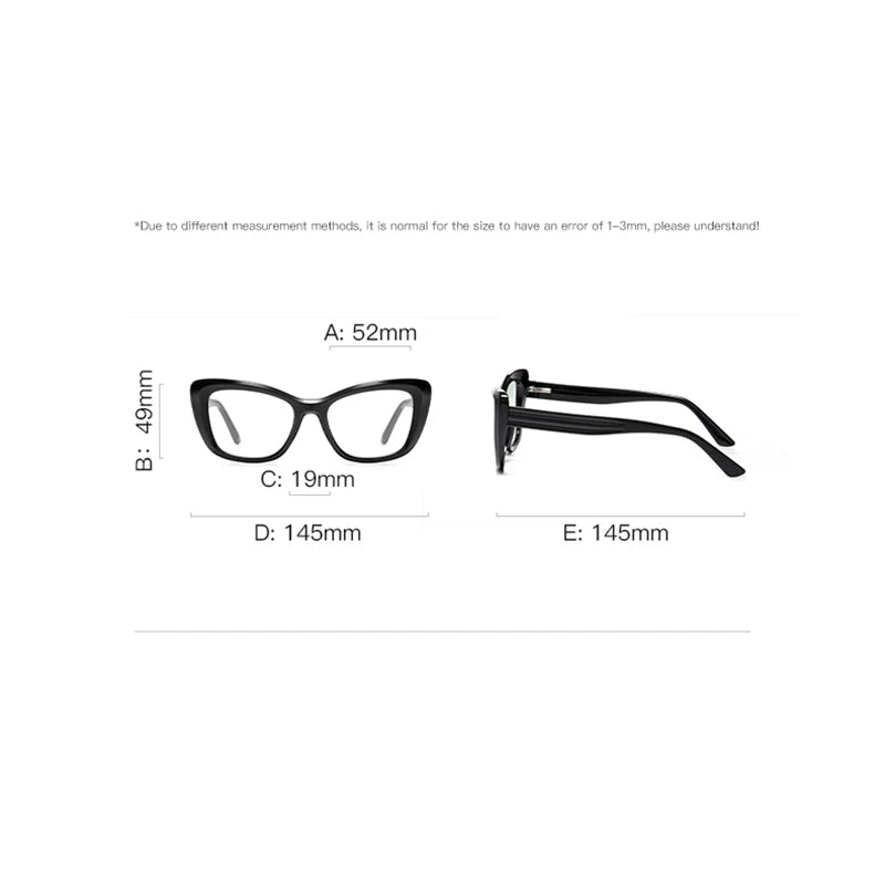 Reven Jate Unisex Full Rim Thick Square Cat Eye Tr 90 Eyeglasses J2172 Full Rim Reven Jate   