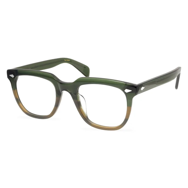 Nobler Unisex Full Rim Square Oval Acetate Eyeglasses 9571 Full Rim Nobler C4  