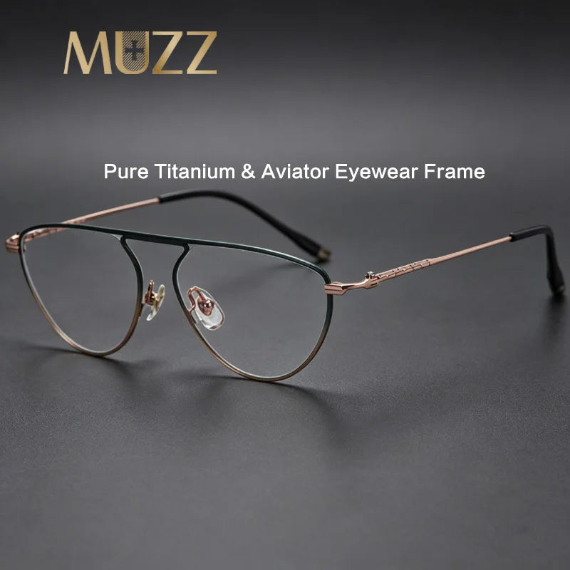 Muzz 88319-1 unisex pure titanium prescription eyeglasses