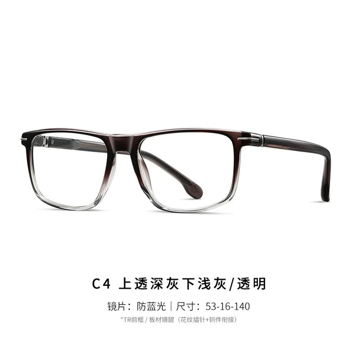 Reven Jate Unisex Full Rim Square Acetate Prescription Eyeglasses 32206 - view 12