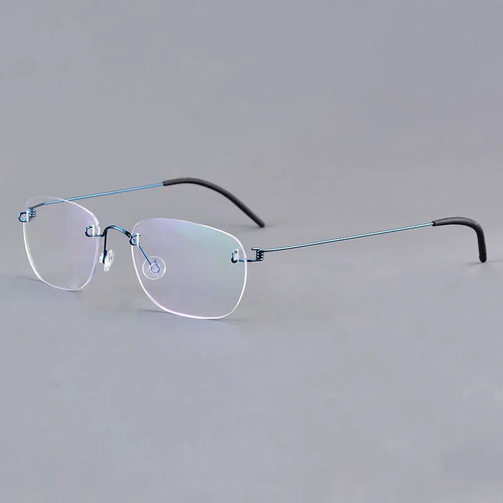 Bobbie Women's Rimless Square Screwless Titanium Eyeglasses 297639