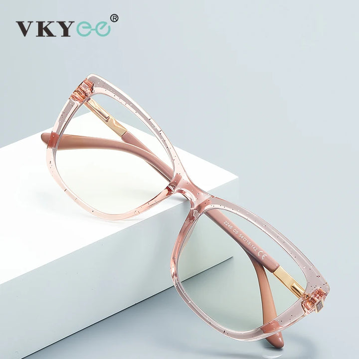 Vicky Women's Full Rim Cat Eye Tr 90 Titanium Reading Glasses 72246