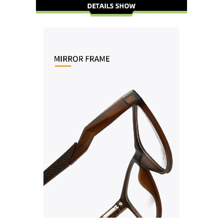 Muzz 78080 unisex square TR90 sports prescription eyeglasses — view 4