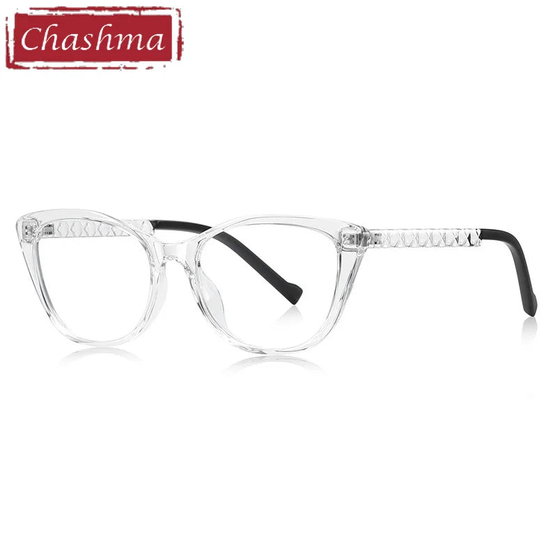 Chashma Ottica Women's Full Rim Cat Eye Tr 90 Titanium Eyeglasses 474019