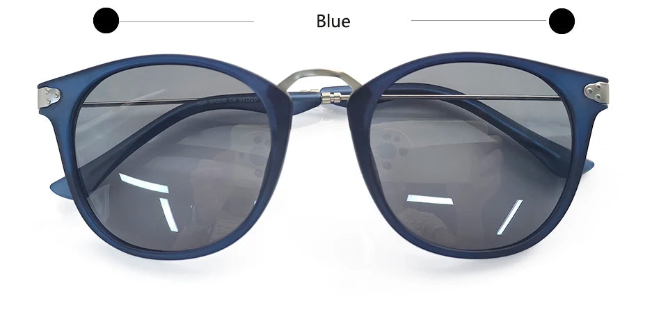 Esnbie Unisex Full Rim Oval Square Tr 90 Alloy Sunglasses 242061