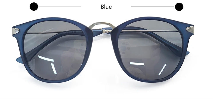Esnbie Unisex Full Rim Oval Square Tr 90 Alloy Sunglasses 242061