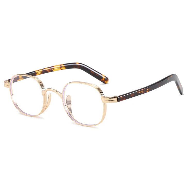 Gmei Optical WO-TF00237 women's round alloy prescription eyeglasses — view 3