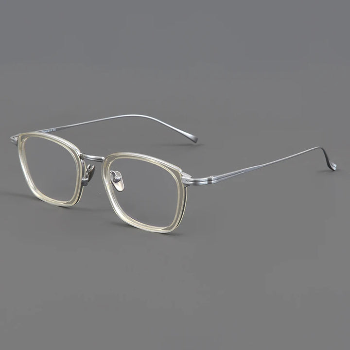 Aimee Unisex Full Rim Square Titanium Acetate Eyeglasses 111024 Full Rim Aimee   