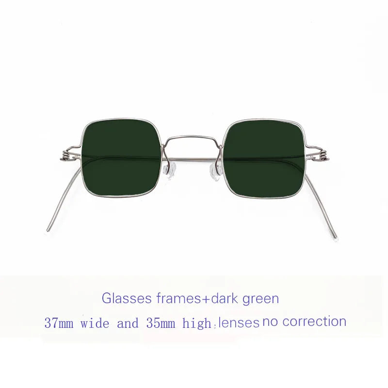 Yujo Unisex Full Rim Square Screwless Customized Steel Eyeglasses 3735 Full Rim Yujo C3 CHINA