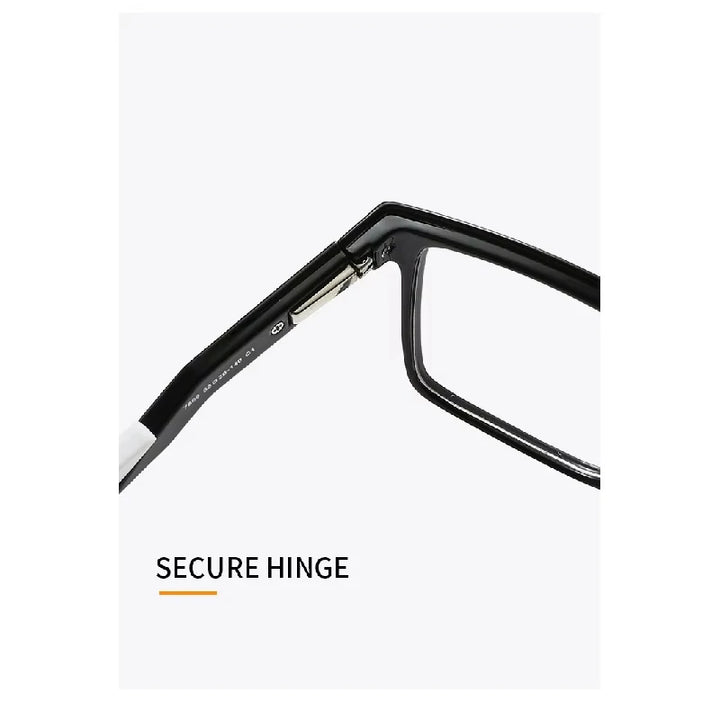 Muzz 78090 men's square ultra-light TR-90 prescription eyeglasses — view 11