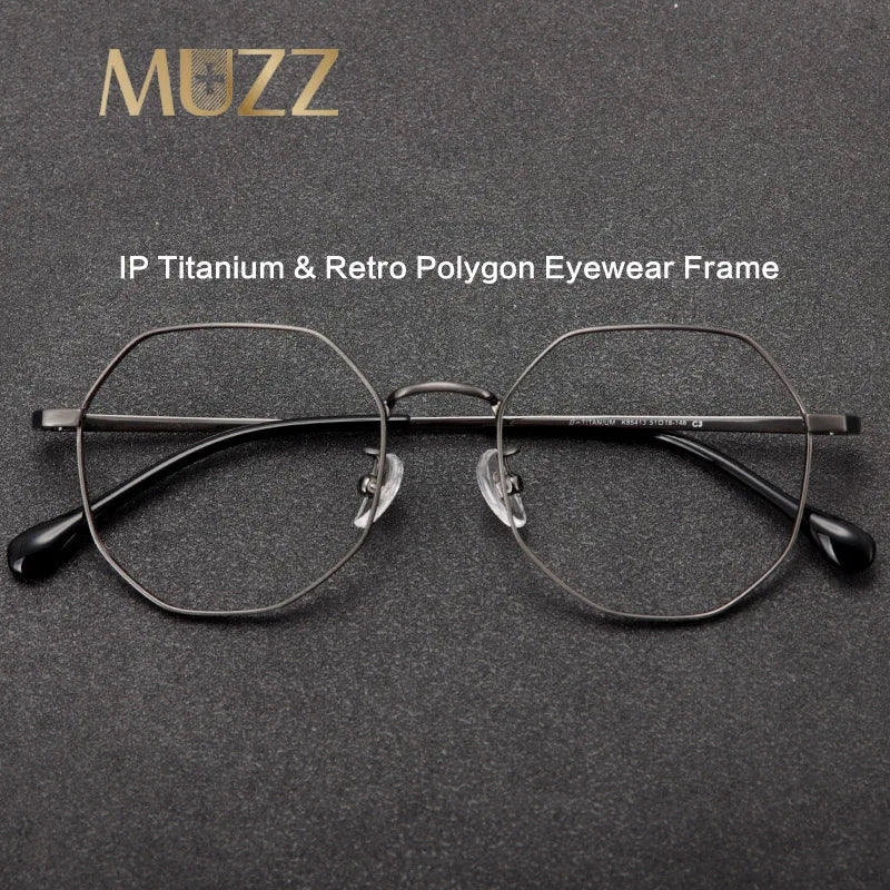 Muzz 854103 unisex titanium prescription eyeglasses