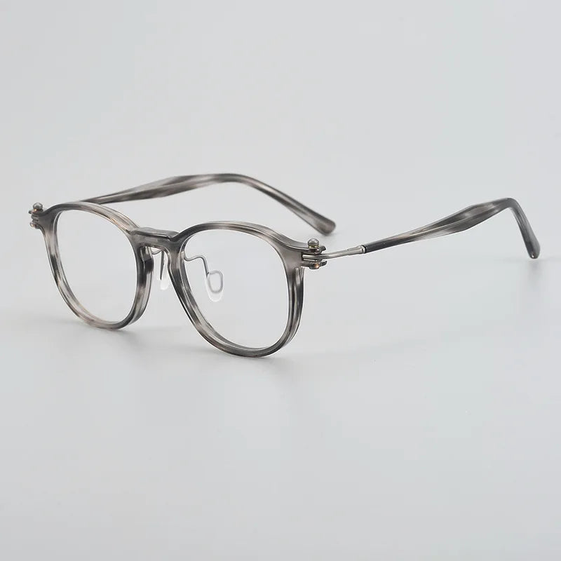 Bobbie Unisex Full Rim Square Acetate Titanium Eyeglasses 695885