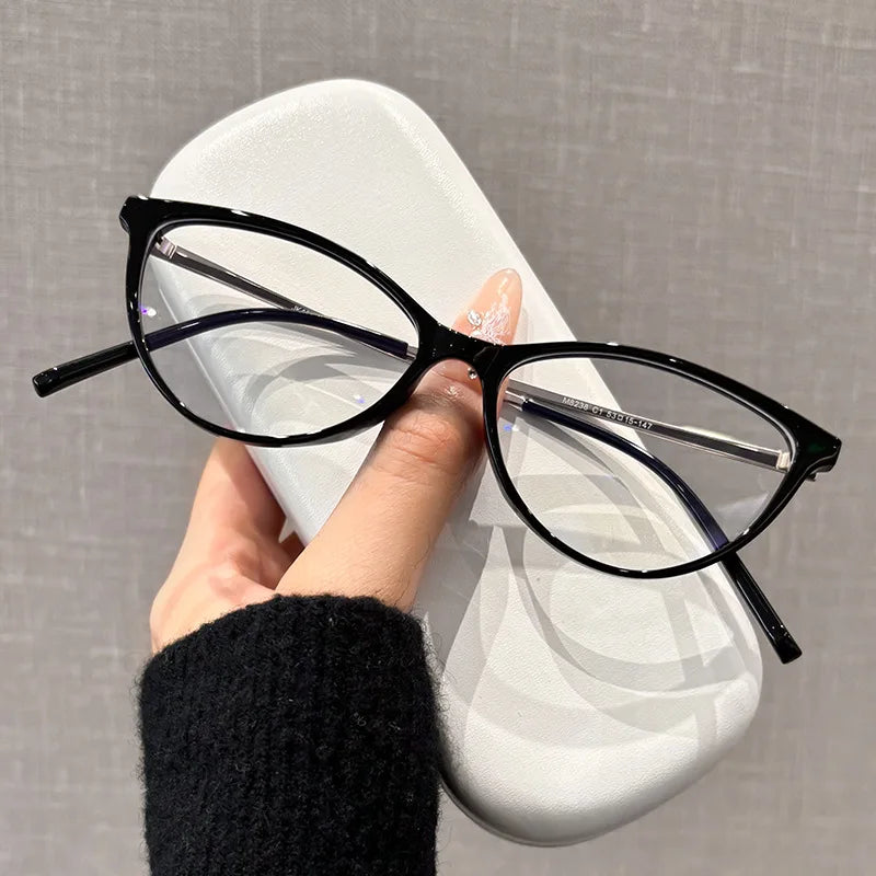 Kocolior Women's Full Rim Oval Tr 90 Titanium Eyeglasses 482381