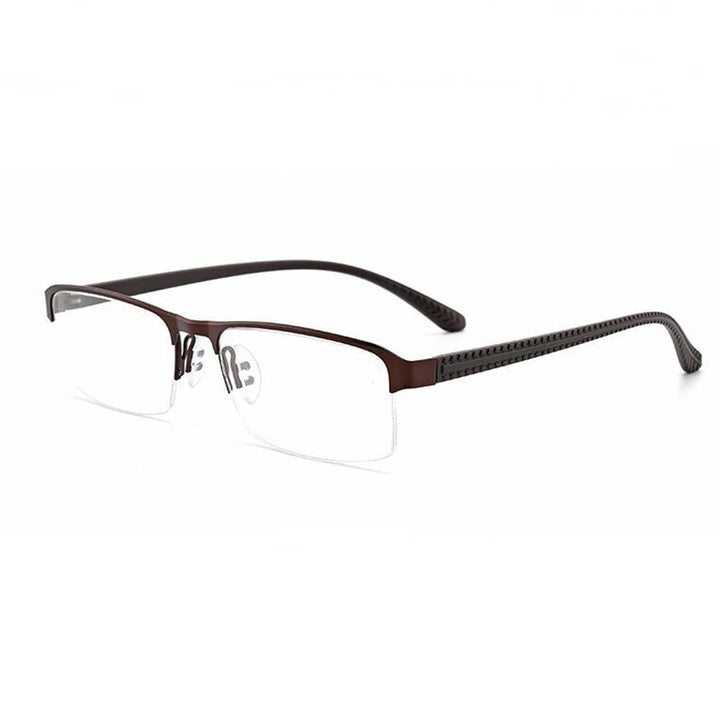 Hdcrafter Women's Semi Rim Square Alloy Tr 90 Eyeglasses 9165