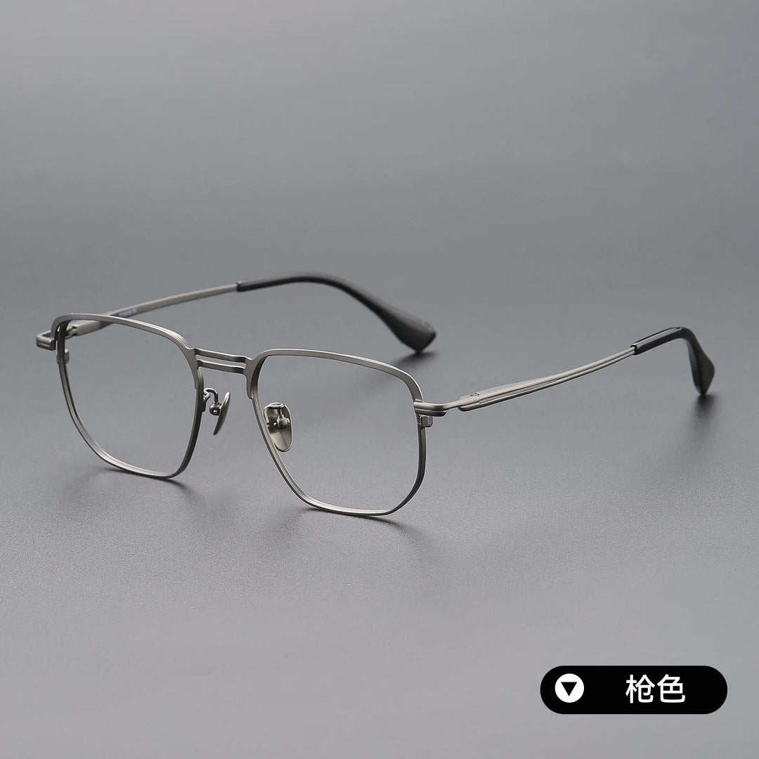 Bclear Unisex Full Rim Square Titanium Eyeglasses SM-DTX-153