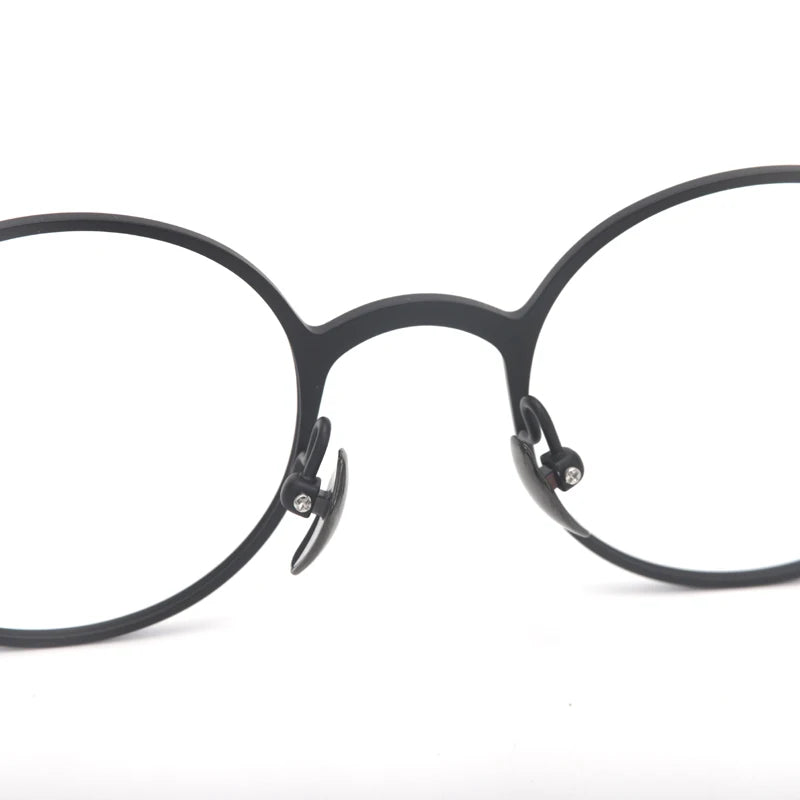 Muzz 10000 unisex round two-tone titanium prescription eyeglasses — view 7