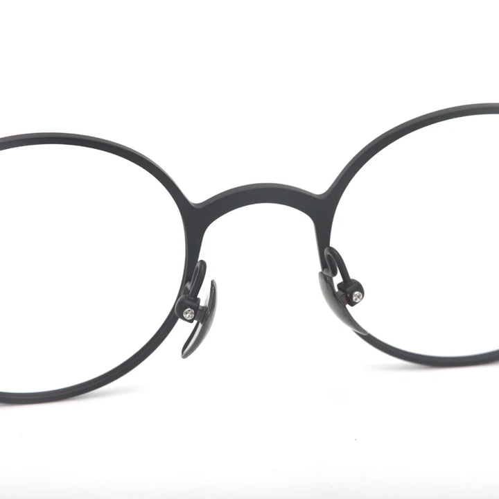 Muzz 10000 unisex round two-tone titanium prescription eyeglasses — view 7