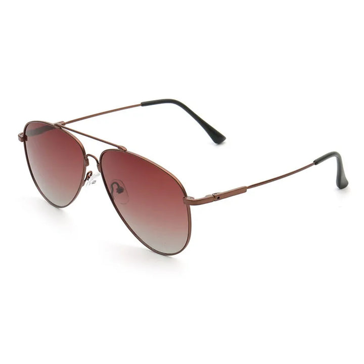 Aror Men's Full Rim Oval Double Bridge Titanium Eyeglasses Sunglasses 69224