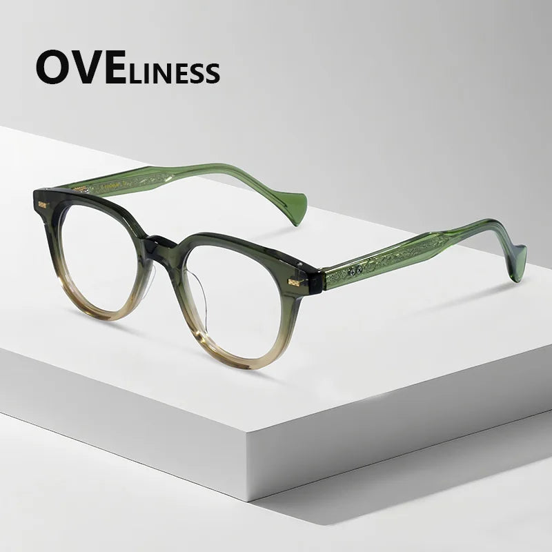 Oveliness Women's Full Rim Oval Round Acetate Eyeglasses 826005