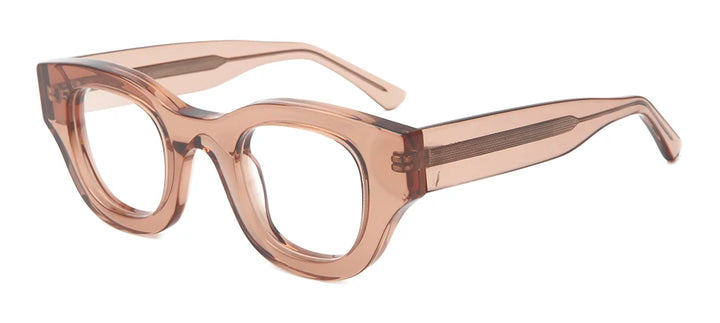 Esnbie Men's Full Rim Big Square Thick Acetate Eyeglasses 230431