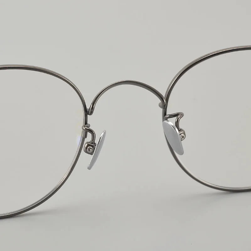 Muzz Unisex Full Rim Oval Titanium Eyeglasses Mu03 Full Rim Muzz   