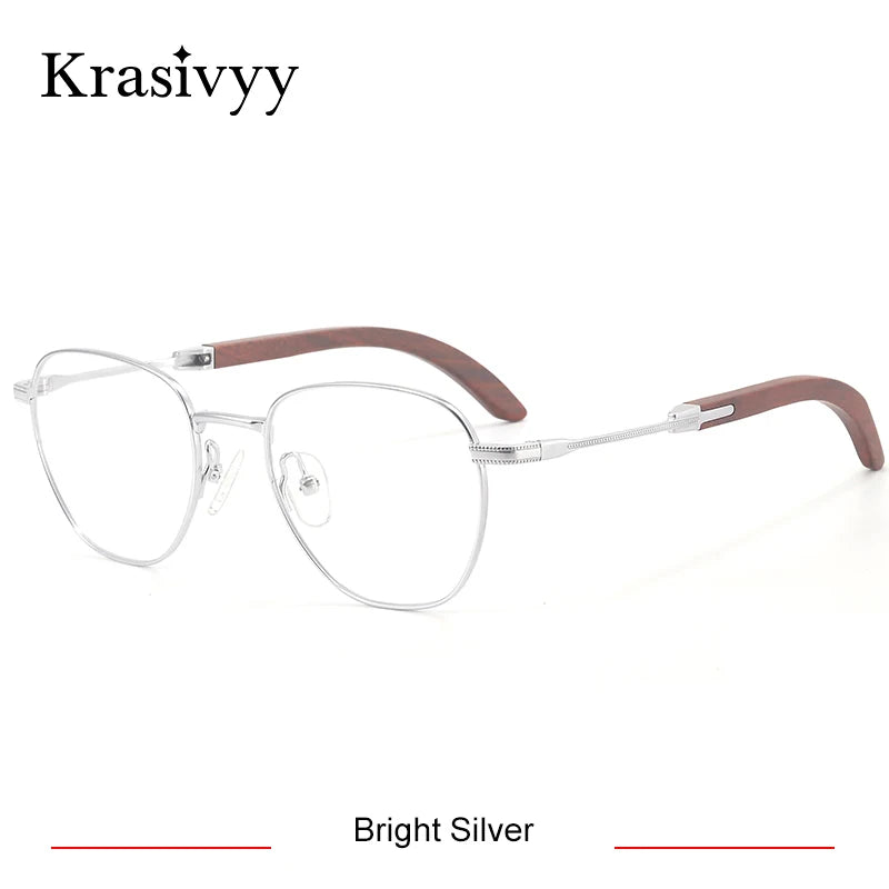 Krasivyy Unisex Full Rim Titanium Prescription Eyeglasses KR16088 - view 8
