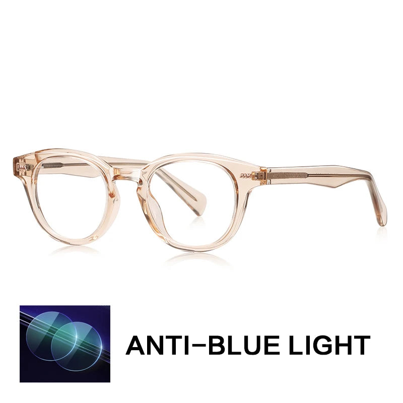 Gatenac Unisex Full Rim Oval Tr 90 Titanium Reading Glasses Gxyj9016