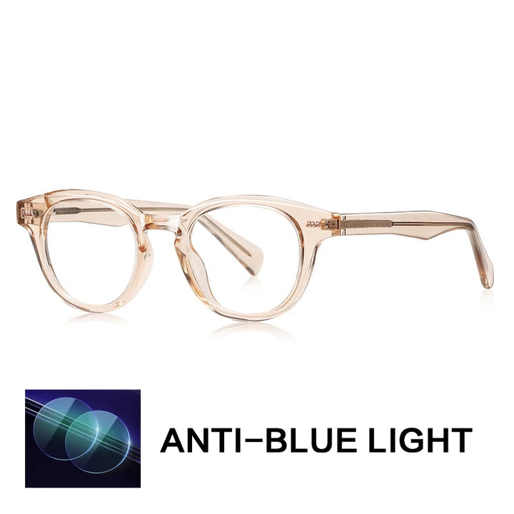 Gatenac Unisex Full Rim Oval Tr 90 Titanium Reading Glasses Gxyj9016