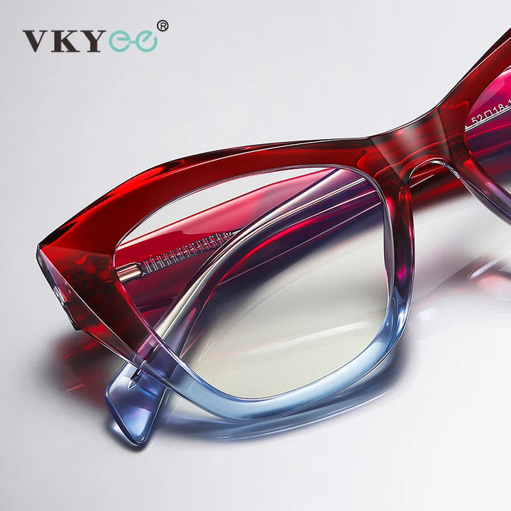 Vicky Women's Full Rim Butterfly Cat Eye Alloy Acetate Reading Glasses 2197 Reading Glasses Vicky   