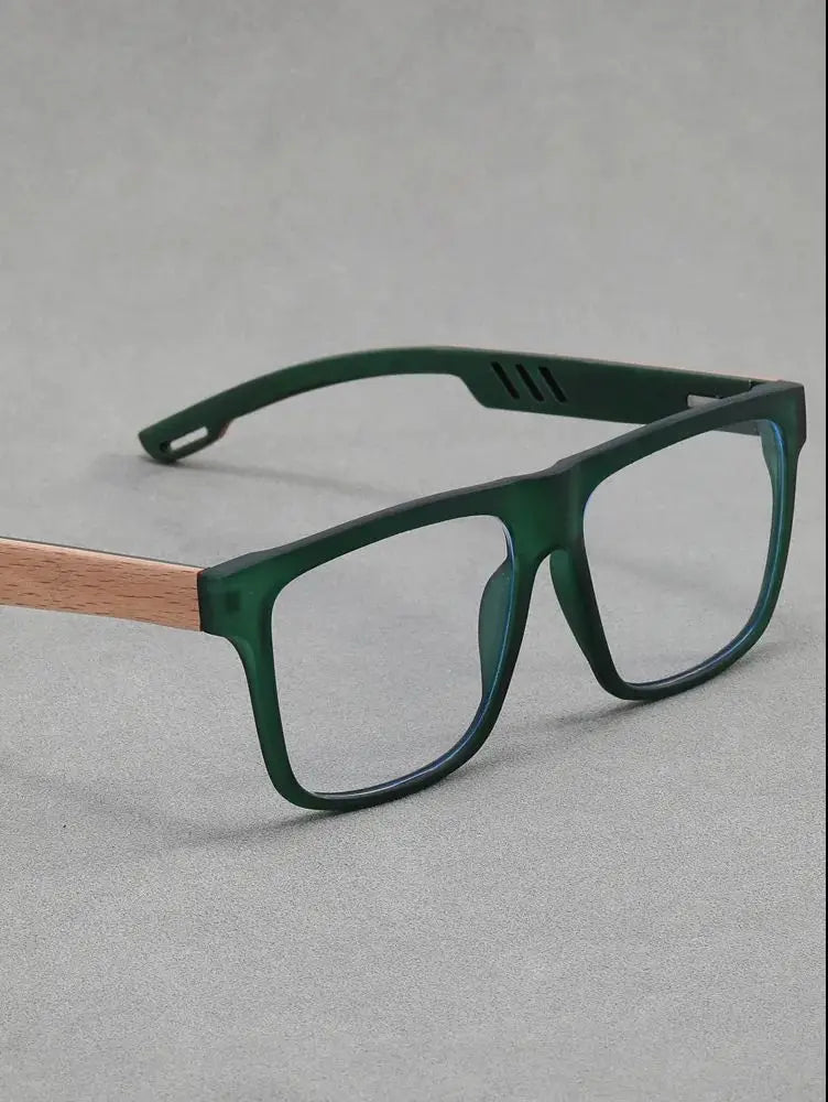 Zirosat Unisex Full Rim Square Tr 90 Titanium Eyeglasses 100849