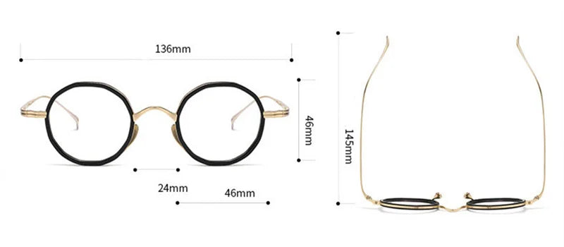 Aimee Women's Full Rim Round Titanium Acetate Eyeglasses 480871 Full Rim Aimee