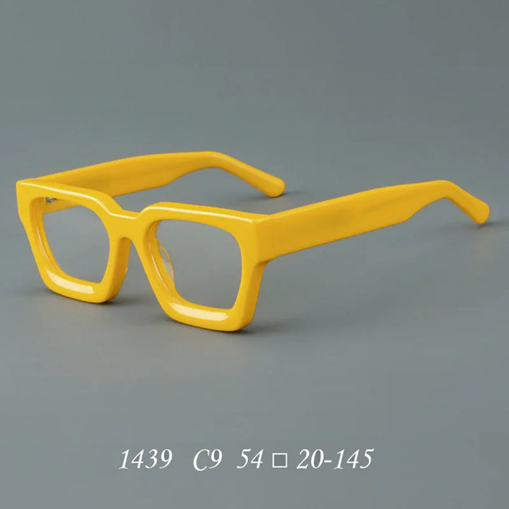 CCspace Women's Full Rim Brow Line Square Acetate Reading Glasses 311022