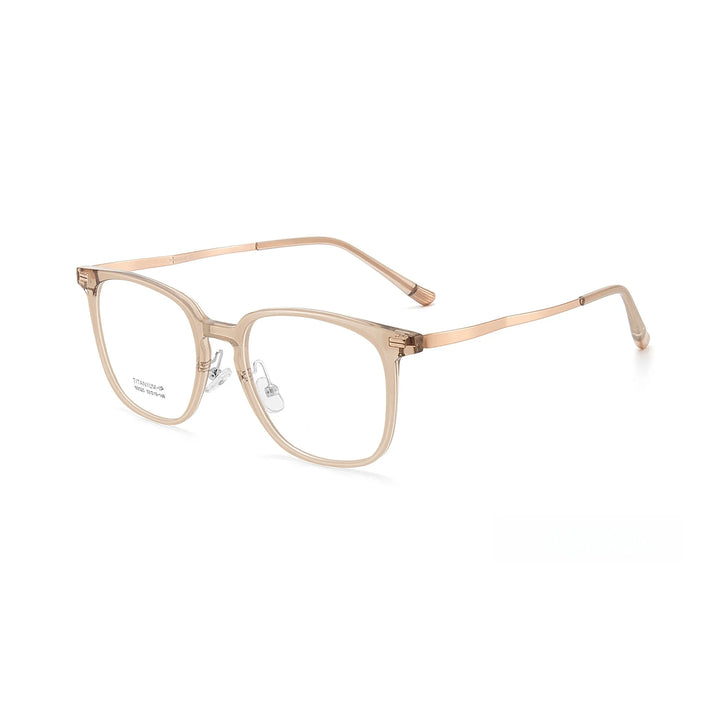 Yimaruili Unisex Full Rim Oval TR-90 Titanium Eyeglasses M8325 — view 3 | Yimaruili at FuzWeb