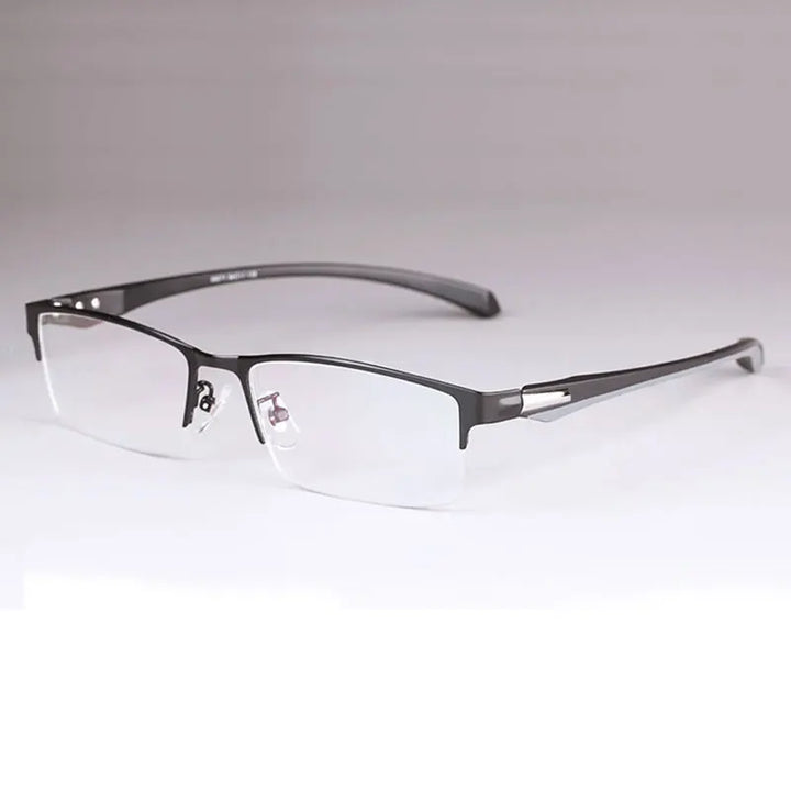 Hotony Unisex Full Or Semi Rim Square Tr 90 Alloy Eyeglasses 56017