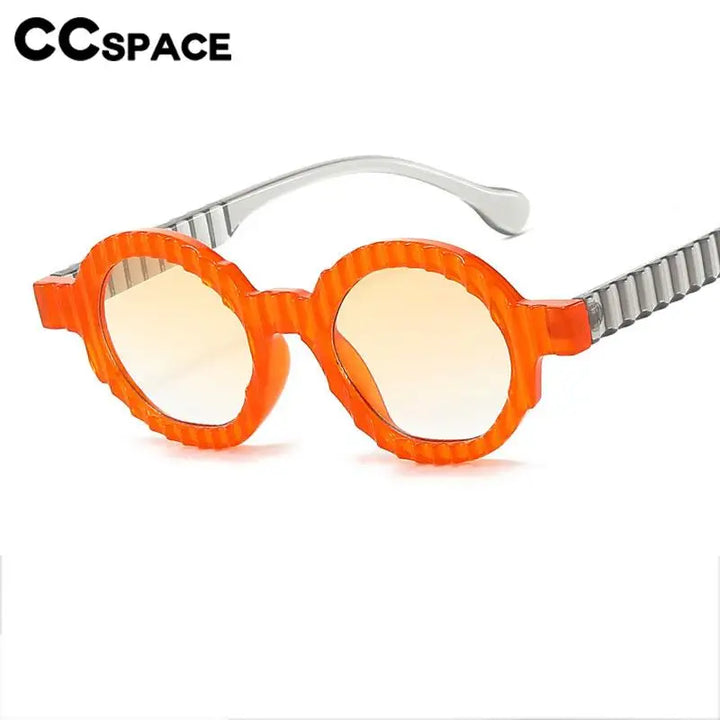 CCspace Women's Full Rim Round Polycarbonate UV400 Sunglasses 57504 Sunglasses CCSpace   