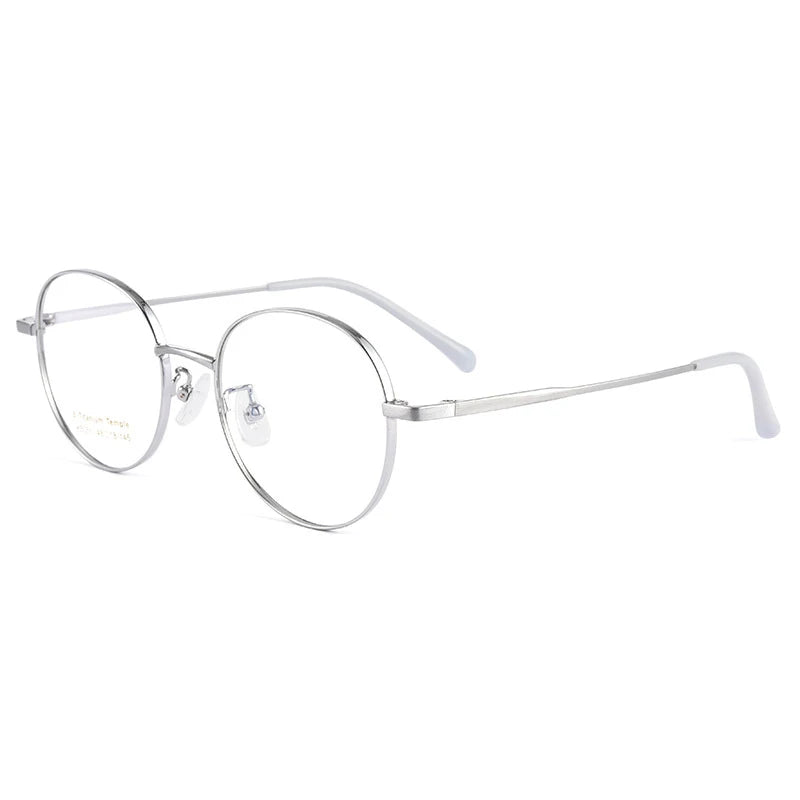 Handoer Women's Full Rim Small Oval Round Titanium Eyeglasses 45051