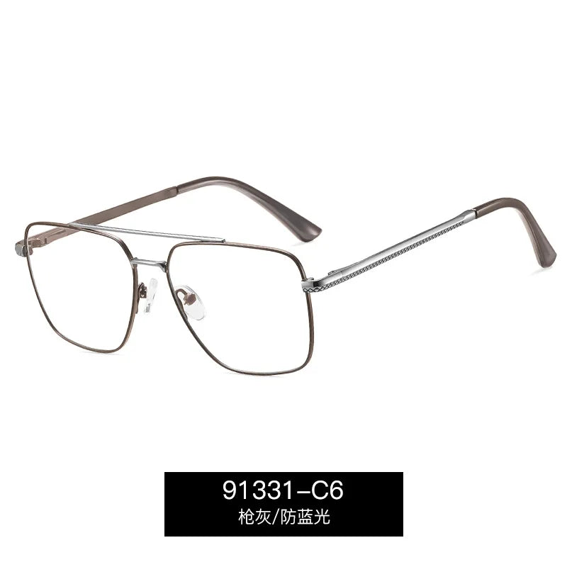 CCspace Women's Full Rim Square Double Bridge Tr 90 Alloy Reading Glasses 802600