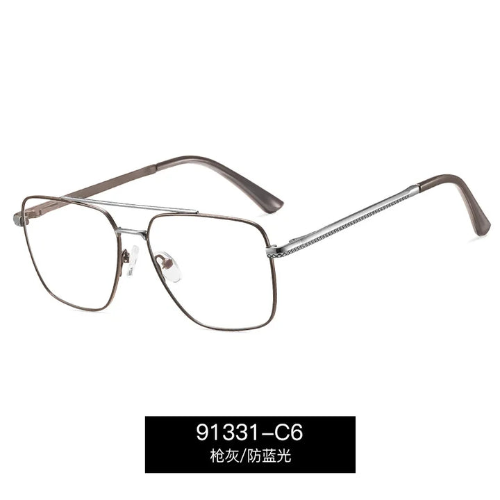 CCspace Women's Full Rim Square Double Bridge Tr 90 Alloy Reading Glasses 802600