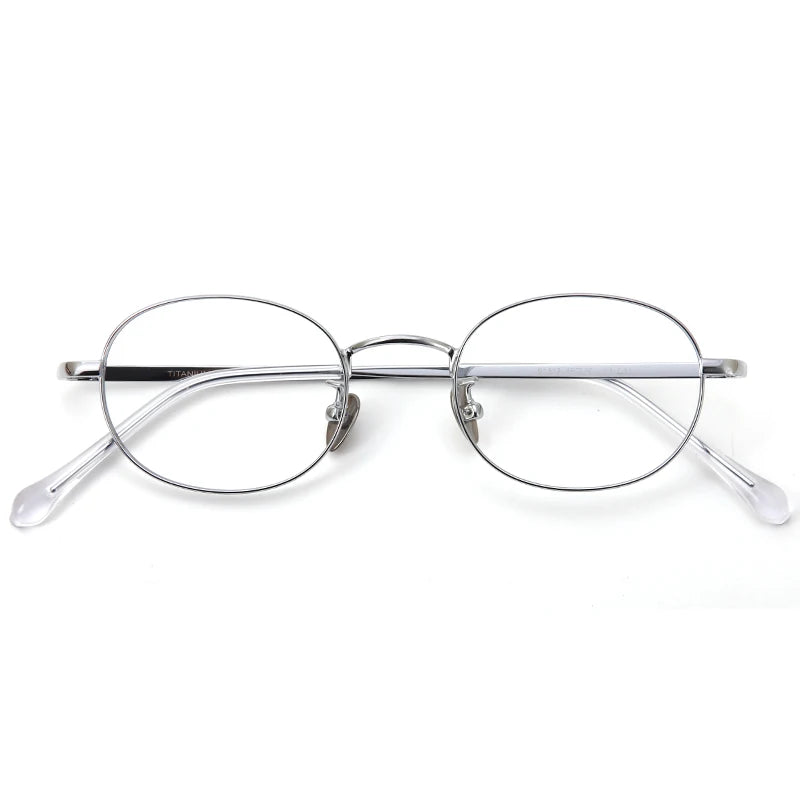 Muzz Unisex Full Rim Round Titanium Alloy Eyeglasses 91312 Full Rim Muzz C3  