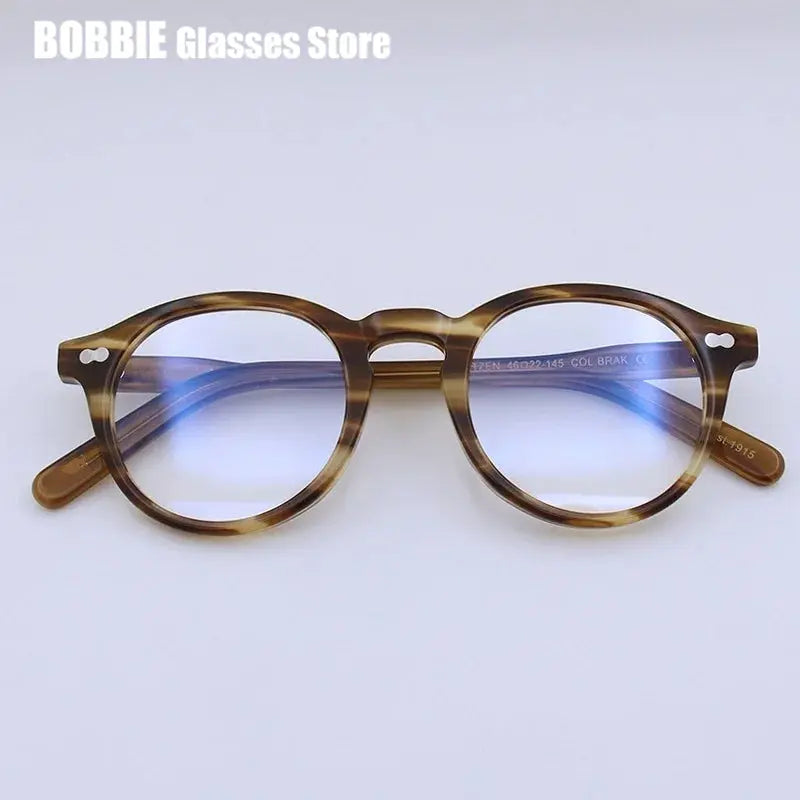 Bobbie 464223 Unisex 138mm Full Rim Oval Acetate Frames FuzWeb