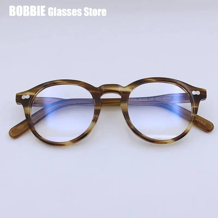 Bobbie 464223 Unisex 138mm Full Rim Oval Acetate Frames FuzWeb