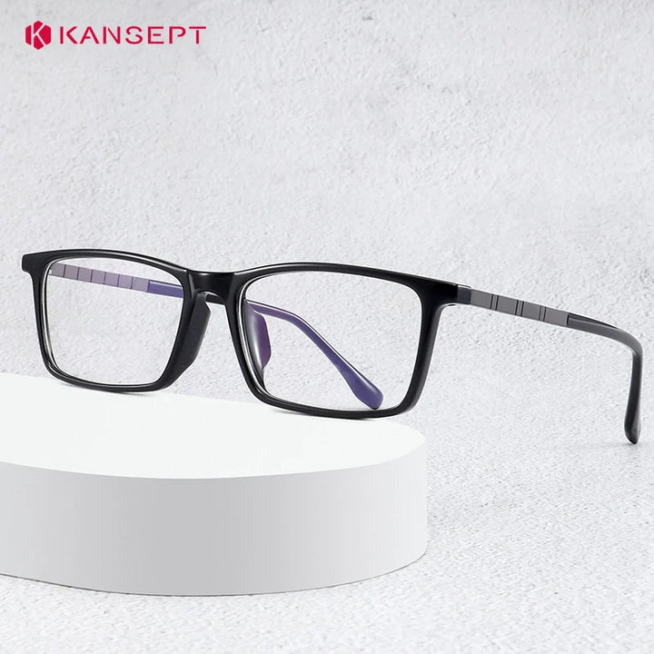 Kansept Unisex Full Rim Square Tr 90 Titanium Reading Glasses 86085