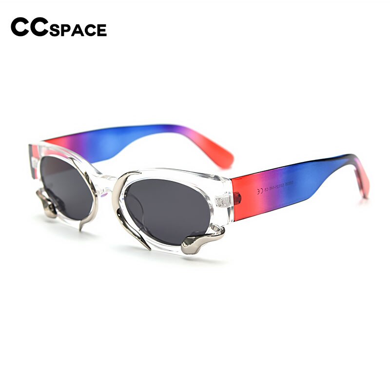 CCSpace Unisex Full Rim Oval Cat Eye Tr 90 Polarized Sunglasses 55797 Sunglasses CCspace Sunglasses   